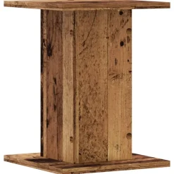 vidaXL Soportes altavoces 2 uds madera roble envejecido 30x30x40 cm Madera antigua Discount