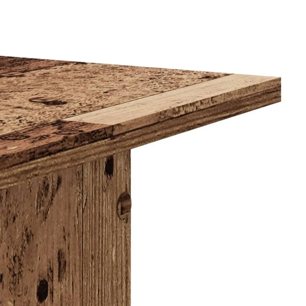 vidaXL Soportes altavoces 2 uds madera roble envejecido 30x30x40 cm Madera antigua Discount