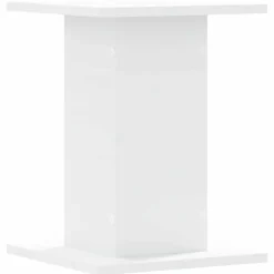 vidaXL Soportes altavoces 2 uds madera ingeniería 30x30x40 cm Blanco