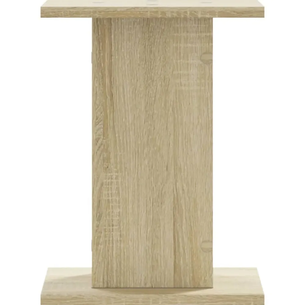 vidaXL Soportes altavoces 2 uds madera 30x30x40 cm Roble Sonoma New