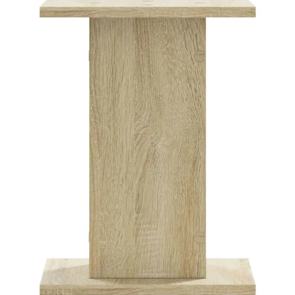 vidaXL Soportes altavoces 2 uds madera 30x30x40 cm Roble Sonoma New