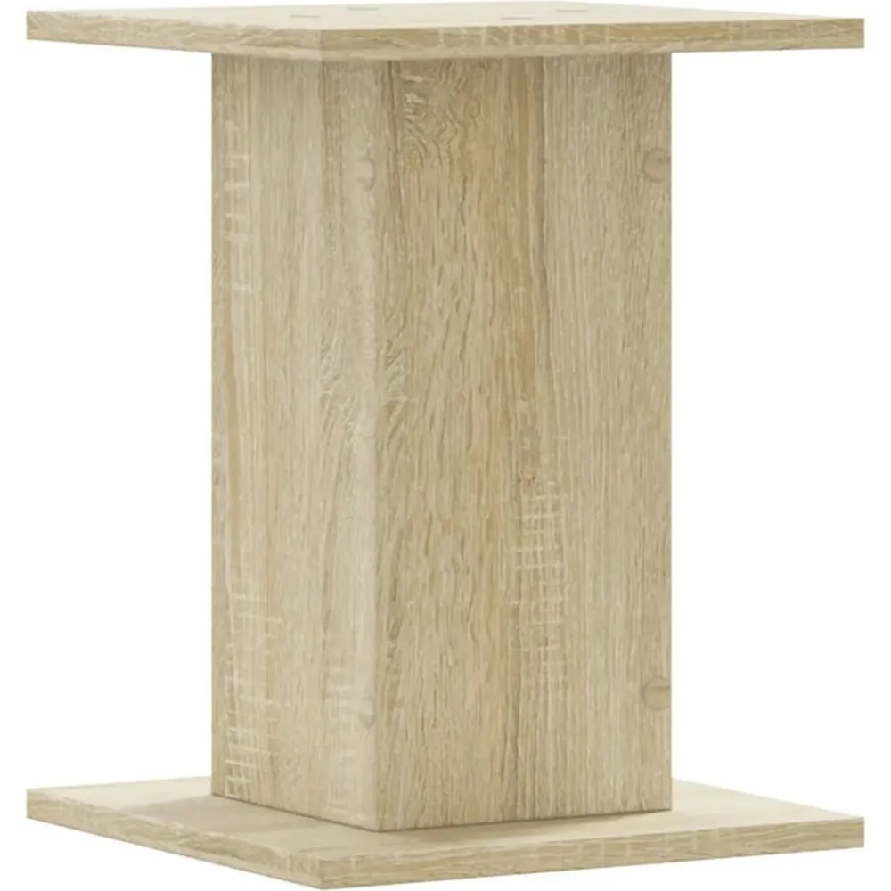 vidaXL Soportes altavoces 2 uds madera 30x30x40 cm Roble Sonoma New