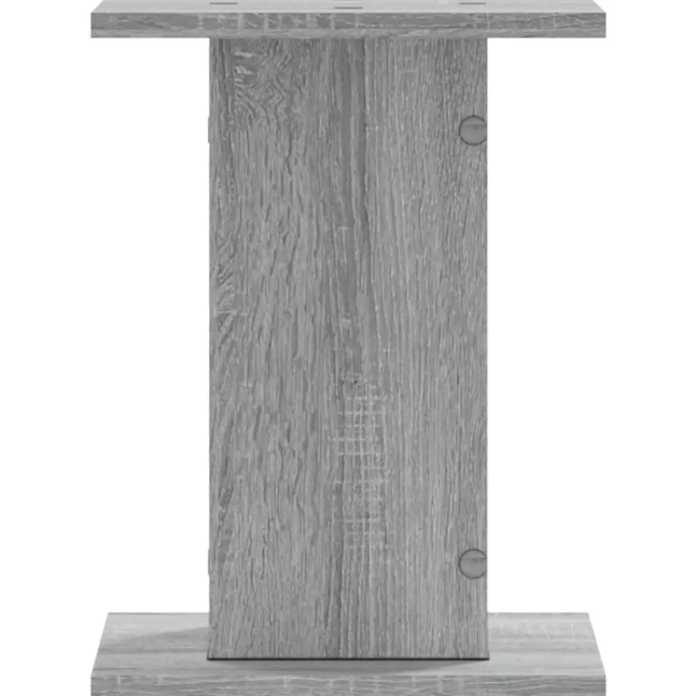 vidaXL Soportes altavoces 2 uds madera 30x30x40 cm Gris sonoma Discount