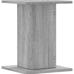 vidaXL Soportes altavoces 2 uds madera 30x30x40 cm Gris sonoma Discount