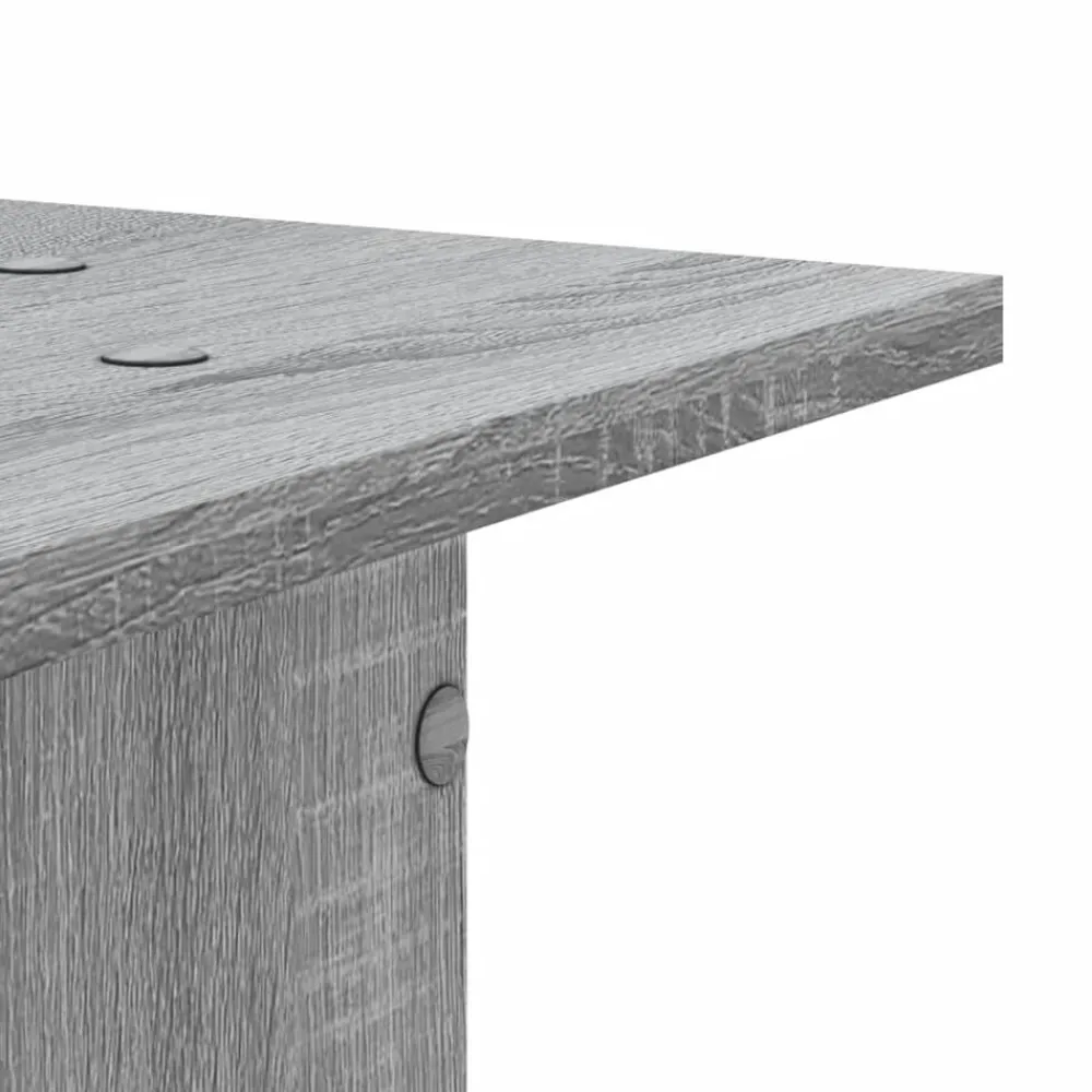 vidaXL Soportes altavoces 2 uds madera 30x30x40 cm Gris sonoma Discount