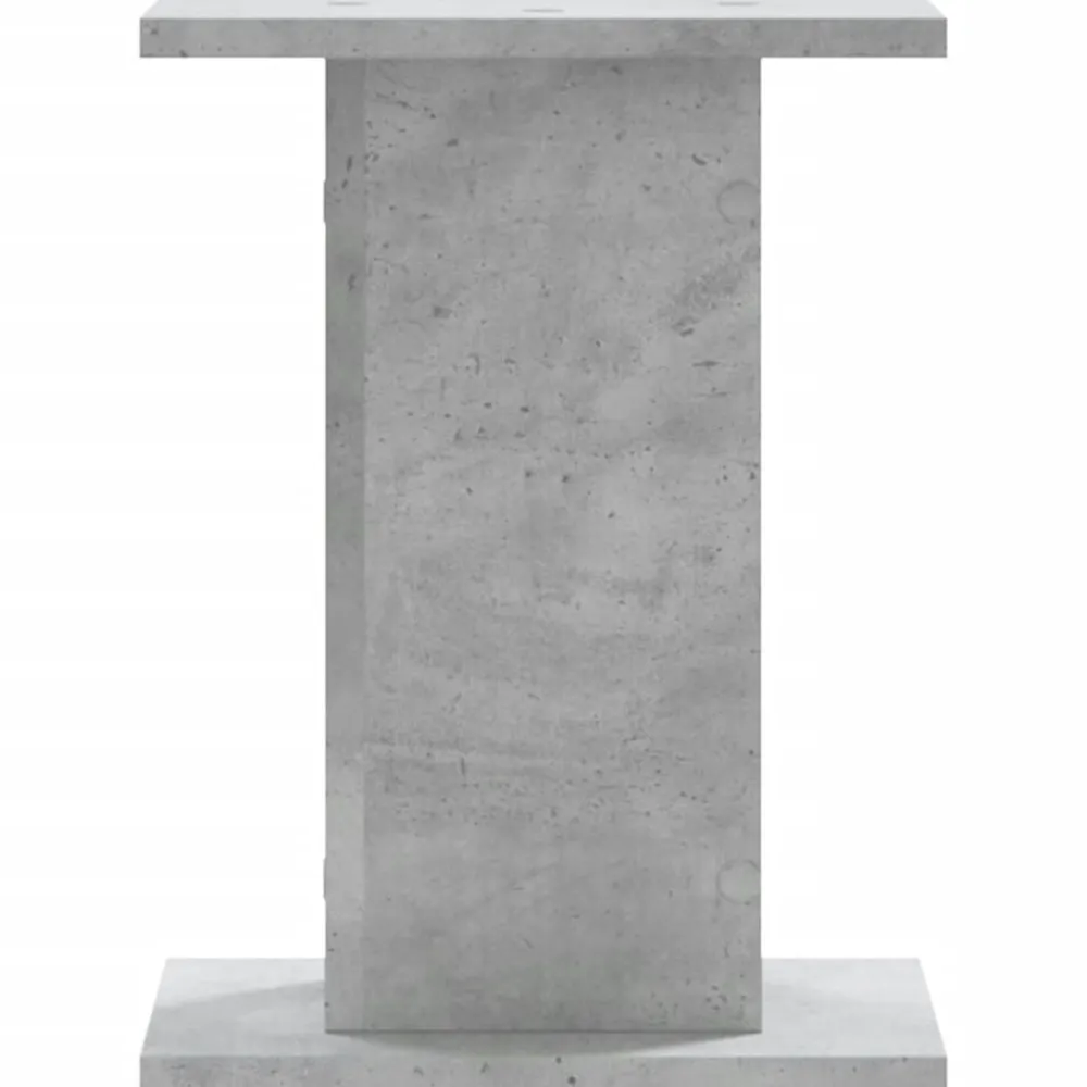 vidaXL Electrónica-Soportes altavoces 2 uds madera gris hormigón 30x30x40 cm