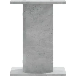 vidaXL Electrónica-Soportes altavoces 2 uds madera gris hormigón 30x30x40 cm