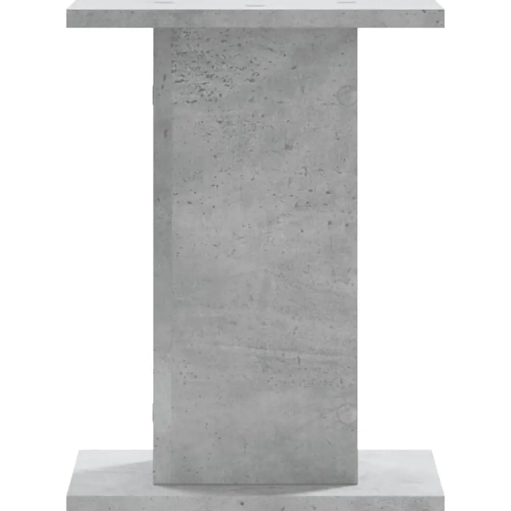vidaXL Electrónica-Soportes altavoces 2 uds madera gris hormigón 30x30x40 cm