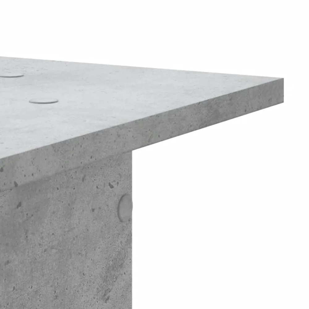 vidaXL Electrónica-Soportes altavoces 2 uds madera gris hormigón 30x30x40 cm