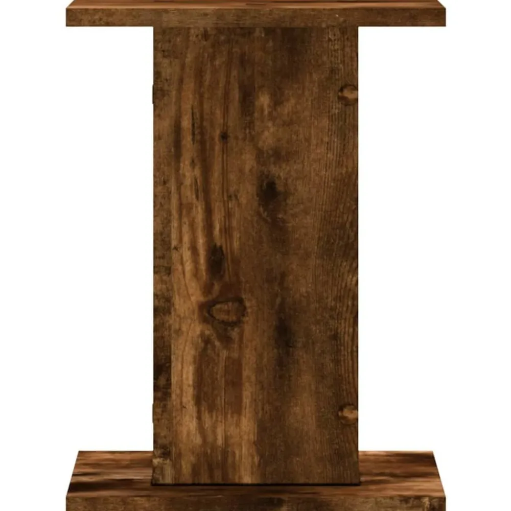 vidaXL Soportes altavoces 2 uds madera 30x30x40 cm Roble ahumado Best