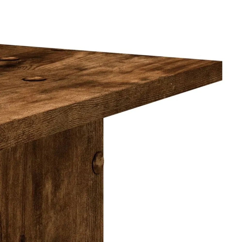 vidaXL Soportes altavoces 2 uds madera 30x30x40 cm Roble ahumado Best