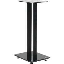 vidaXL Electrónica-Soportes altavoz vidrio templado diseño 2 pilares 2 uds