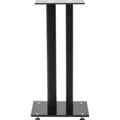 vidaXL Electrónica-Soportes altavoz vidrio templado diseño 2 pilares 2 uds