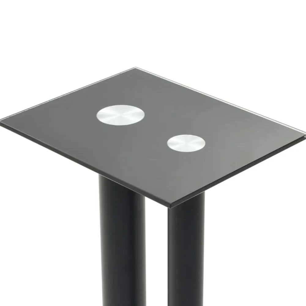 vidaXL Electrónica-Soportes altavoz vidrio templado diseño 2 pilares 2 uds