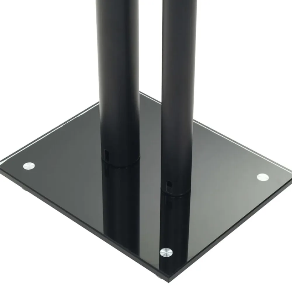vidaXL Electrónica-Soportes altavoz vidrio templado diseño 2 pilares 2 uds