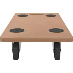 vidaXL Manipulación De Materiales-Soportes con ruedas 2 uds madera de ingeniería rectangular