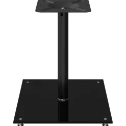 vidaXL Soportes de altavoces 2 uds vidrio templado 1 pilar Negro Sale