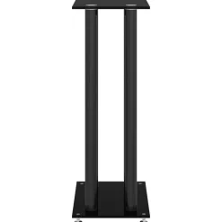 vidaXL Electrónica-Soportes de altavoces 2 uds vidrio templado 4 pilares
