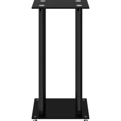 vidaXL Electrónica-Soportes de altavoces 2 uds vidrio templado 4 pilares
