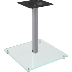 vidaXL Electrónica-Soportes de altavoces 2 uds vidrio templado 1 pilar
