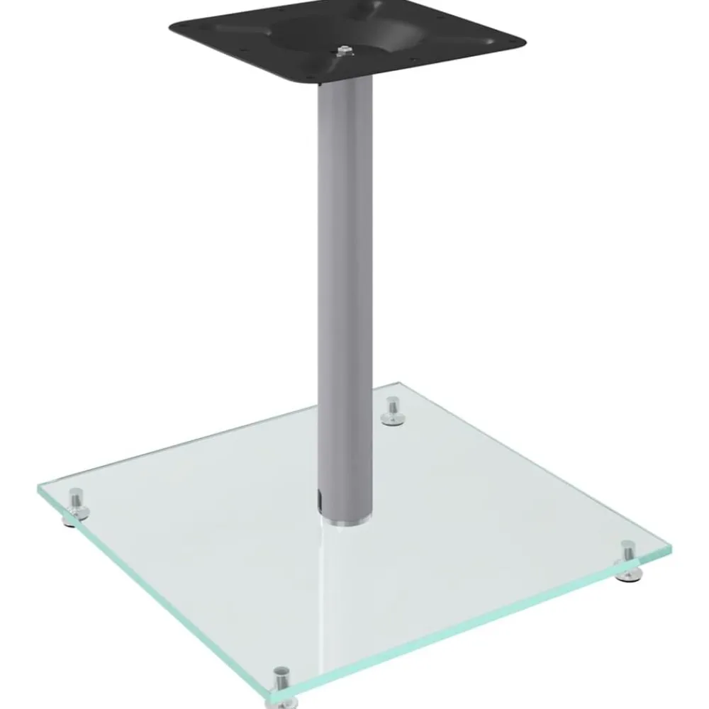 vidaXL Electrónica-Soportes de altavoces 2 uds vidrio templado 1 pilar