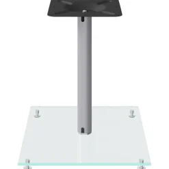 vidaXL Electrónica-Soportes de altavoces 2 uds vidrio templado 1 pilar