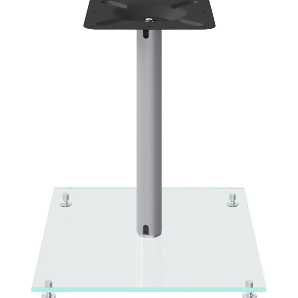 vidaXL Electrónica-Soportes de altavoces 2 uds vidrio templado 1 pilar