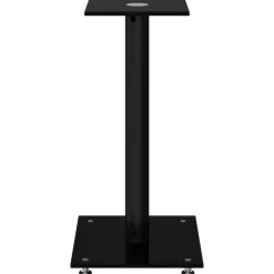 vidaXL Electrónica-Soportes de altavoces 2 uds vidrio templado 1 pilar