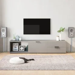 vidaXL Electrónica-Soportes de altavoces 2 uds vidrio templado 1 pilar