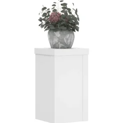 vidaXL Jardín-Soportes de plantas 2 uds madera ingeniería 10x10x18 cm
