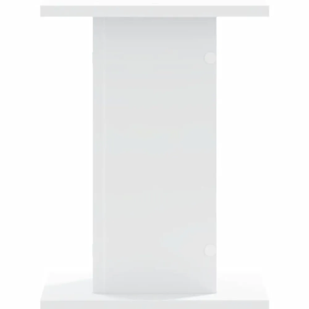 vidaXL Soportes de plantas 2 uds madera ingeniería 30x30x40 cm Blanco Outlet
