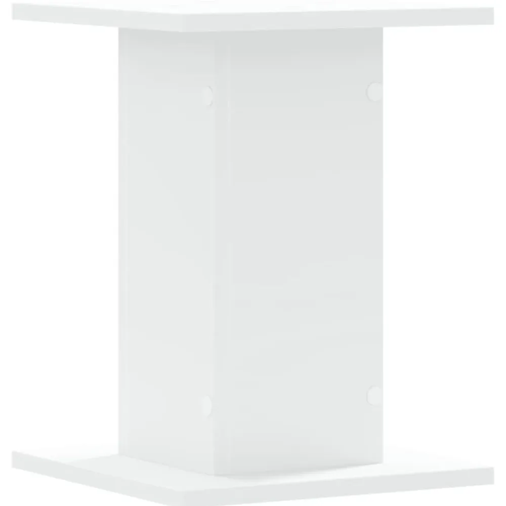 vidaXL Soportes de plantas 2 uds madera ingeniería 30x30x40 cm Blanco Outlet