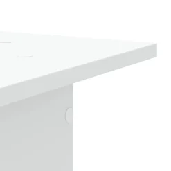 vidaXL Soportes de plantas 2 uds madera ingeniería 30x30x40 cm Blanco Outlet