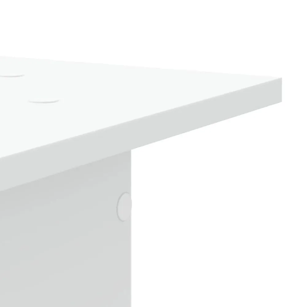 vidaXL Soportes de plantas 2 uds madera ingeniería 30x30x40 cm Blanco Outlet