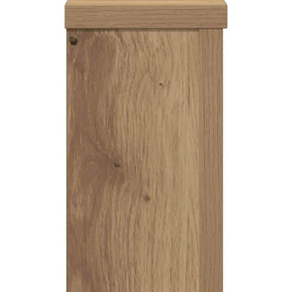 vidaXL Soportes de plantas 2 uds madera artisian 10x10x18 cm Roble Clearance