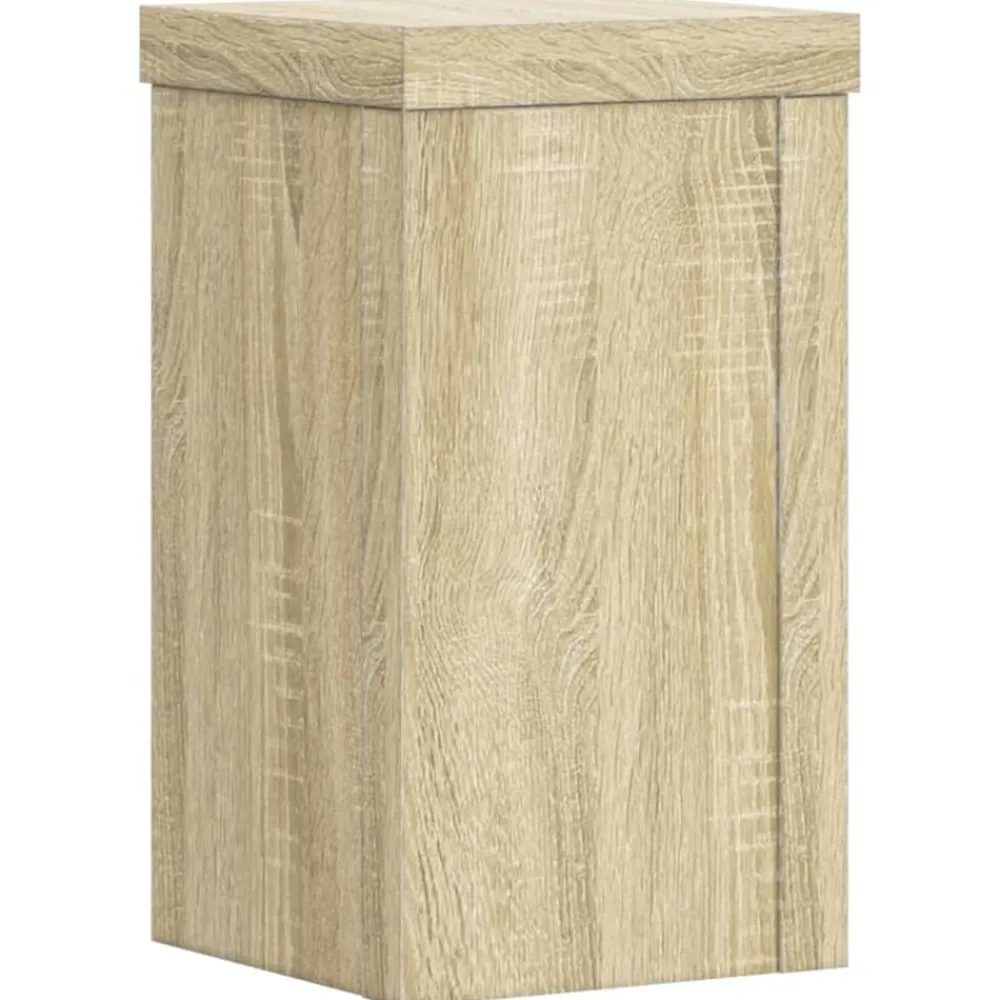 vidaXL Soportes de plantas 2 uds madera 10x10x18 cm Roble Sonoma Outlet