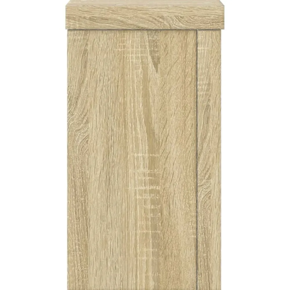 vidaXL Soportes de plantas 2 uds madera 10x10x18 cm Roble Sonoma Outlet