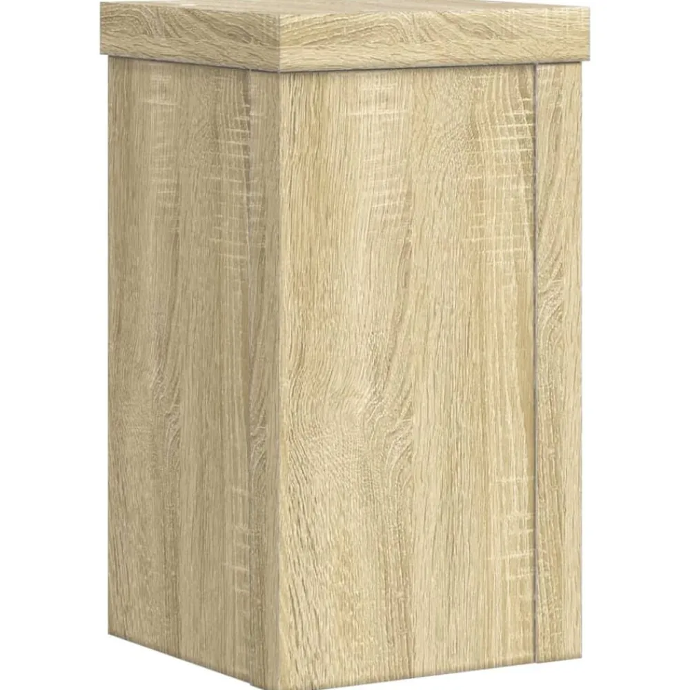 vidaXL Soportes de plantas 2 uds madera 10x10x18 cm Roble Sonoma Outlet