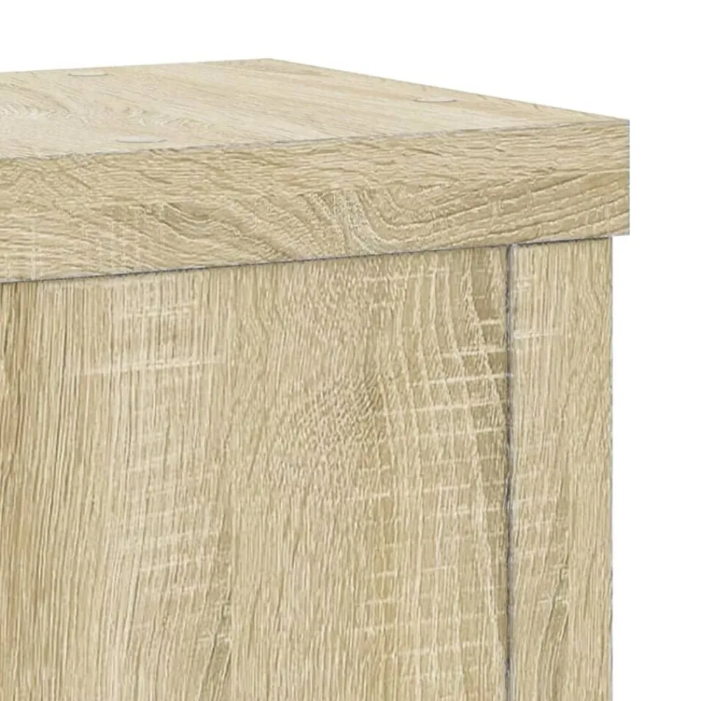 vidaXL Soportes de plantas 2 uds madera 10x10x18 cm Roble Sonoma Outlet