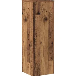 vidaXL Jardín-Soportes de plantas madera ingeniería envejecida 33x33x100 cm