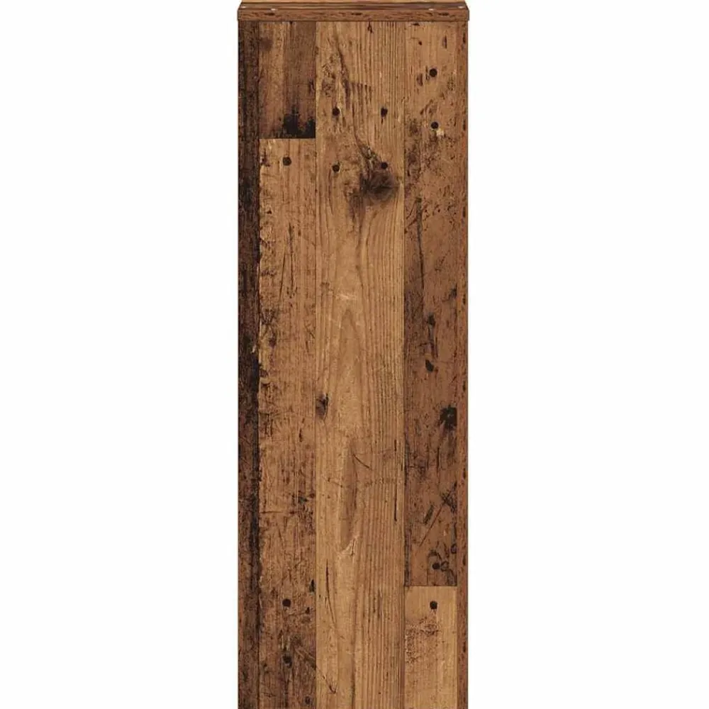 vidaXL Jardín-Soportes de plantas madera ingeniería envejecida 33x33x100 cm