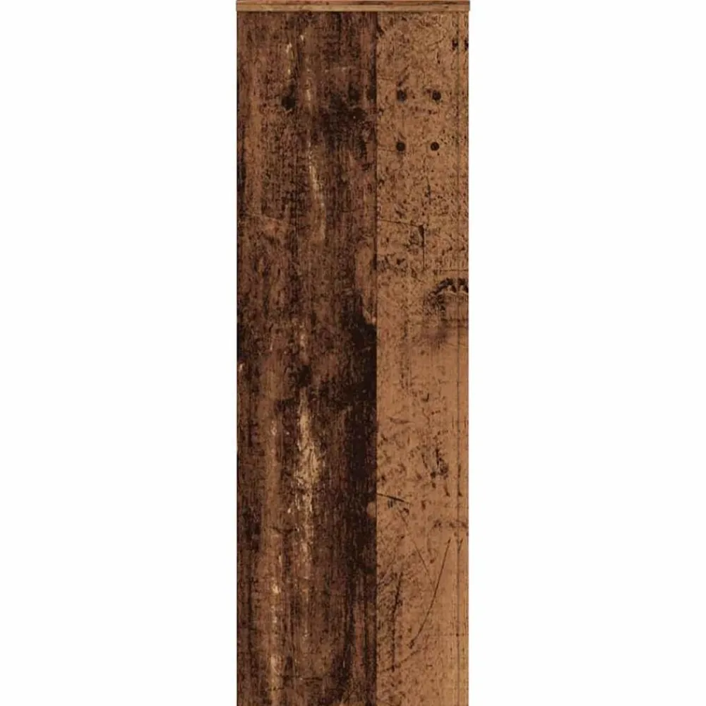 vidaXL Jardín-Soportes de plantas madera ingeniería envejecida 33x33x100 cm