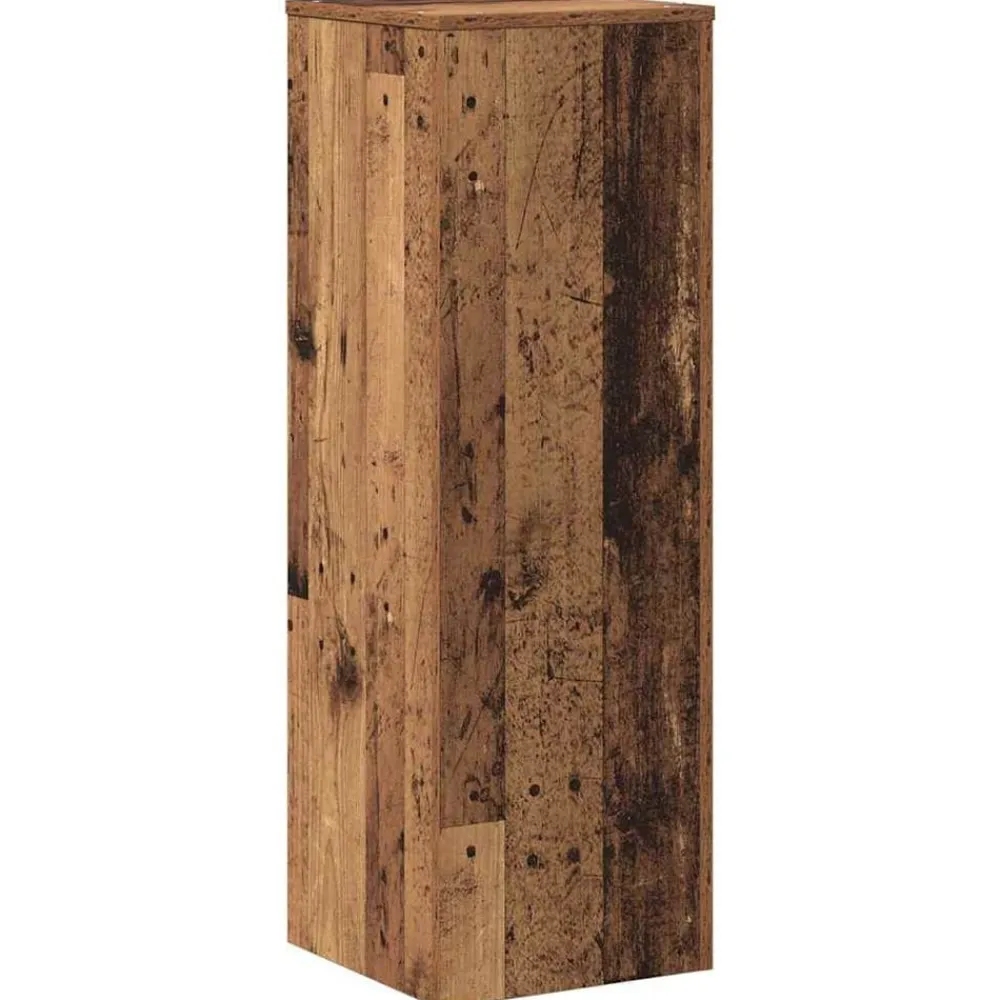 vidaXL Jardín-Soportes de plantas madera ingeniería envejecida 33x33x100 cm