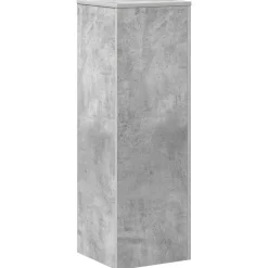vidaXL Soportes de plantas madera ingeniería gris hormigón 33x33x100cm Gris hormigón Hot