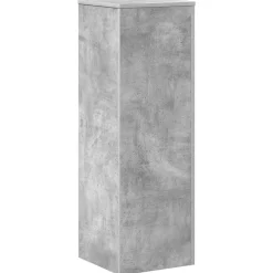 vidaXL Soportes de plantas madera ingeniería gris hormigón 33x33x100cm Gris hormigón Hot