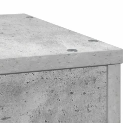vidaXL Soportes de plantas madera ingeniería gris hormigón 33x33x100cm Gris hormigón Hot