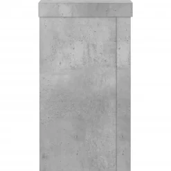 vidaXL Soportes de plantas 2 uds madera gris hormigón 10x10x18 cm Gris hormig&oacute;n