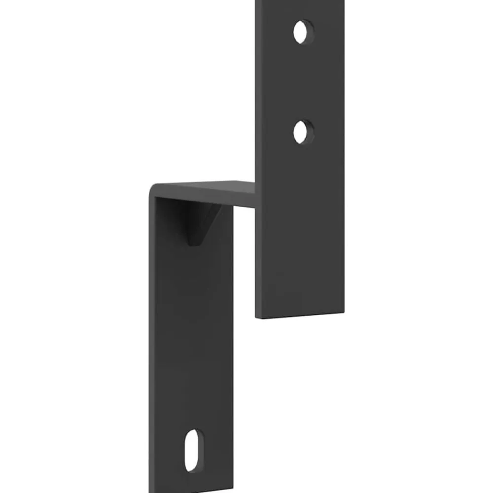 vidaXL Soportes derivación puerta granero 5 piezas para rieles planos Discount