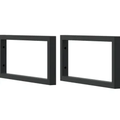 vidaXL Accesorios De Bricolaje-Soportes estante de lavabo 2 uds rectangular acero