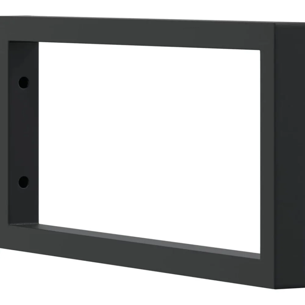 vidaXL Accesorios De Bricolaje-Soportes estante de lavabo 2 uds rectangular acero